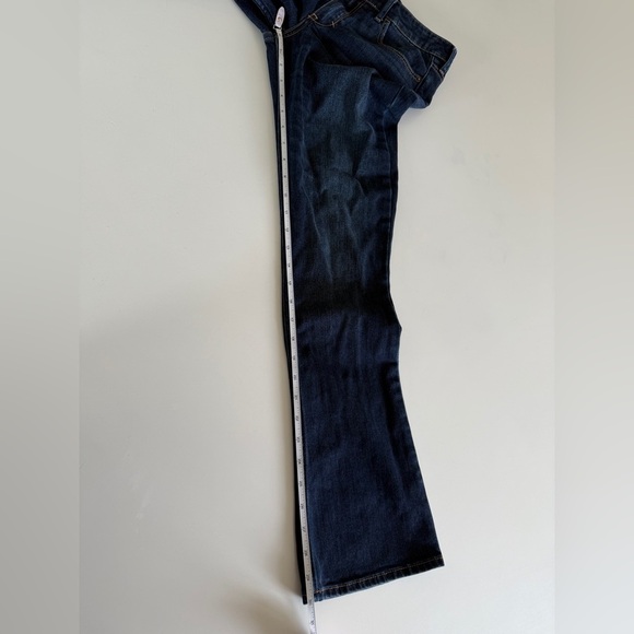 Abercrombie & Fitch-Dark Wash-Mid Rise-Jeans-Denim -Bootcut-Classic-6 Short - Picture 7 of 11